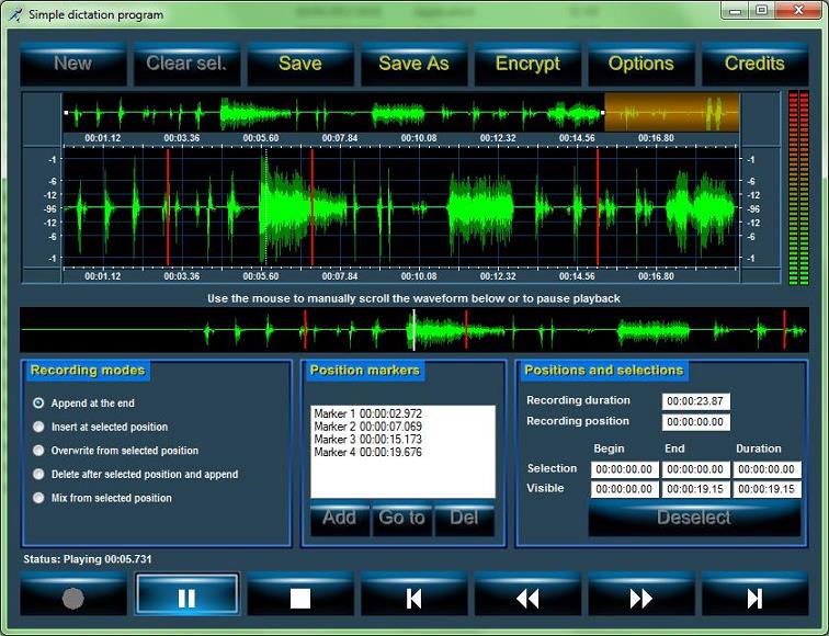 ActiveX control for sound recording, sound analysis and CD ripping